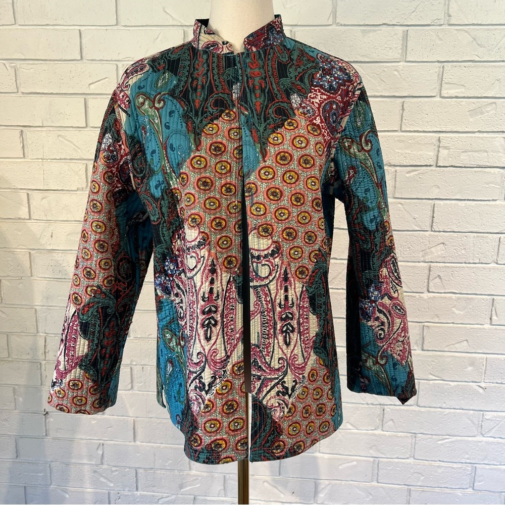 Vintage Y2K Reversible Quilted Jacket Womens M